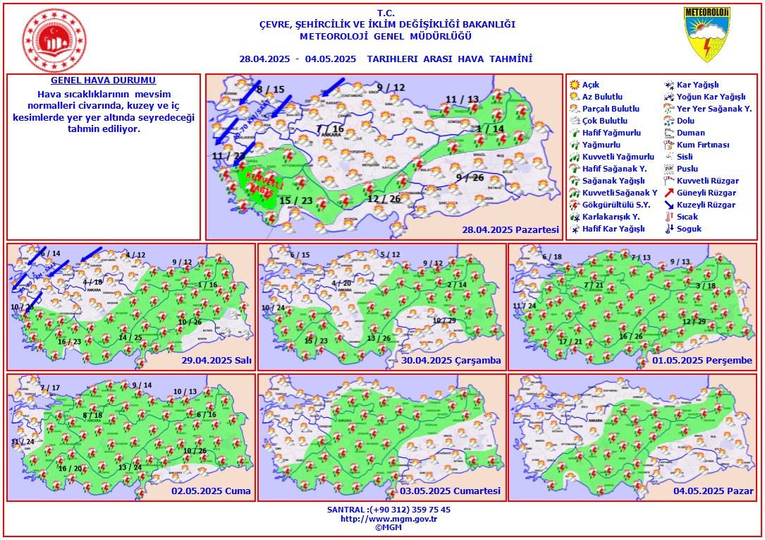 Sarı Kod Verildi: Meteoroloji'den On Altı Kent İçin Son Dakika Uyarısı