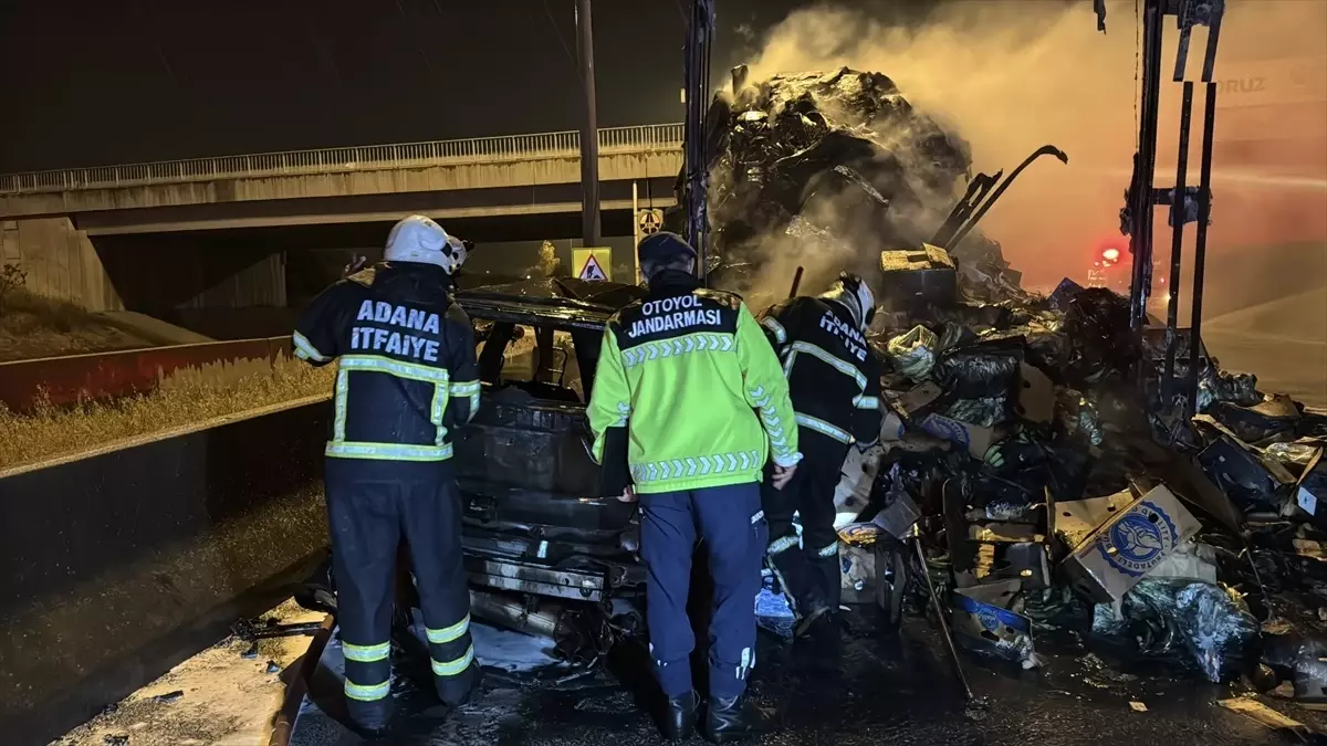 Adana'da Alev Alan Cipte İki Yaralı