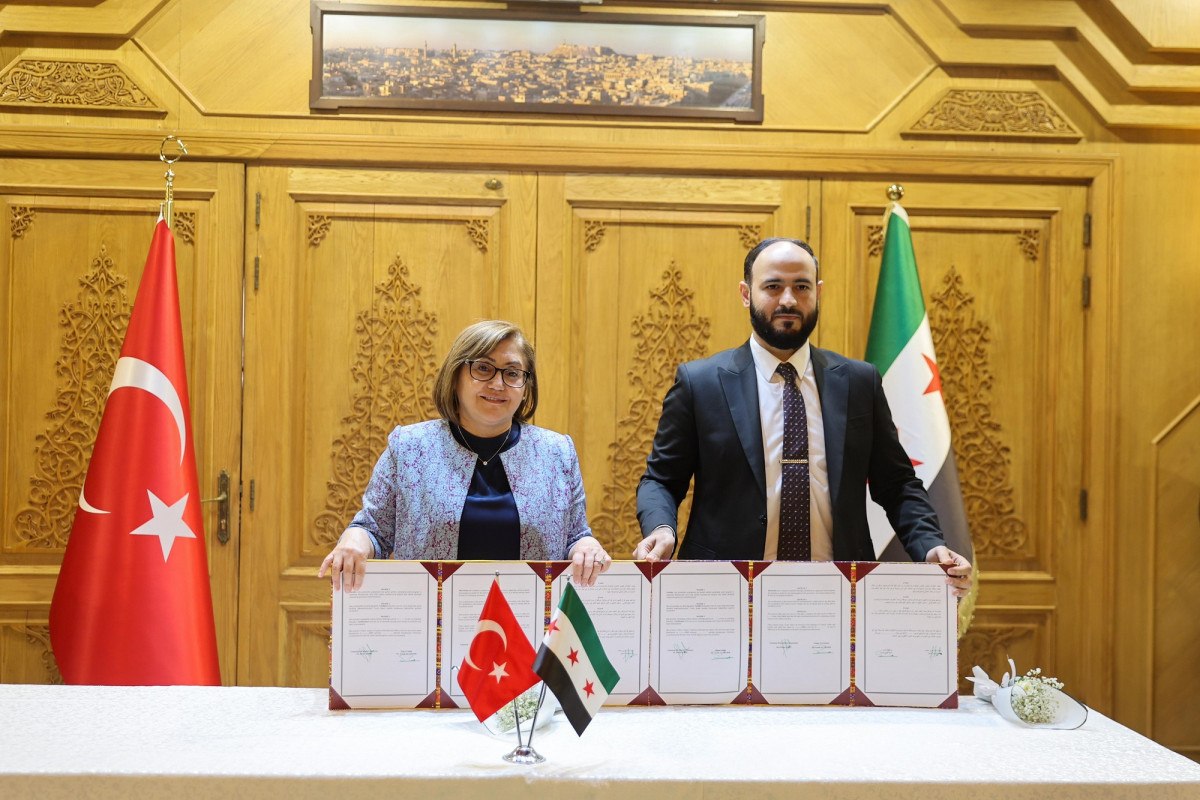 Gaziantep Büyükşehir Belediye Başkanı Fatma Şahin Halep'te