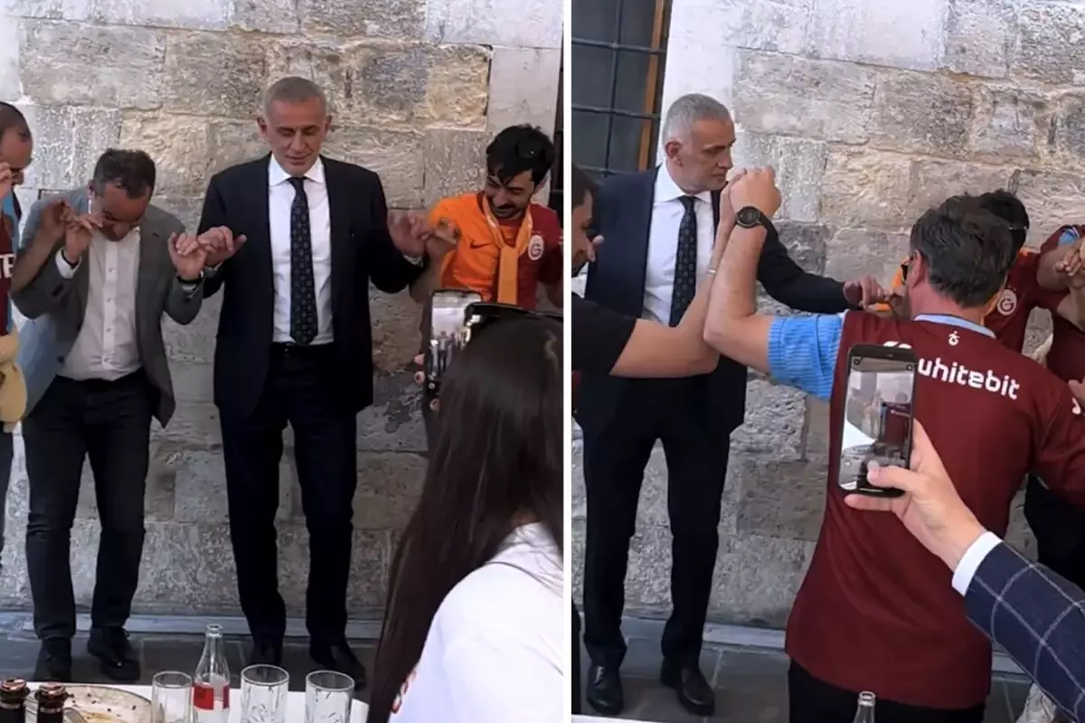 TFF Başkanı Hacıosmanoğlu'nun horon teptiği anlar