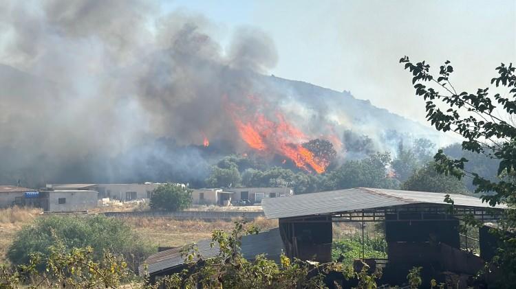 Gaziantep Büyükşehir'den Nurdağı'nda çıkan orman yangınına müdahale