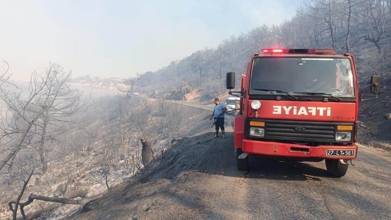 Gaziantep Büyükşehir'den Nurdağı'nda çıkan orman yangınına müdahale
