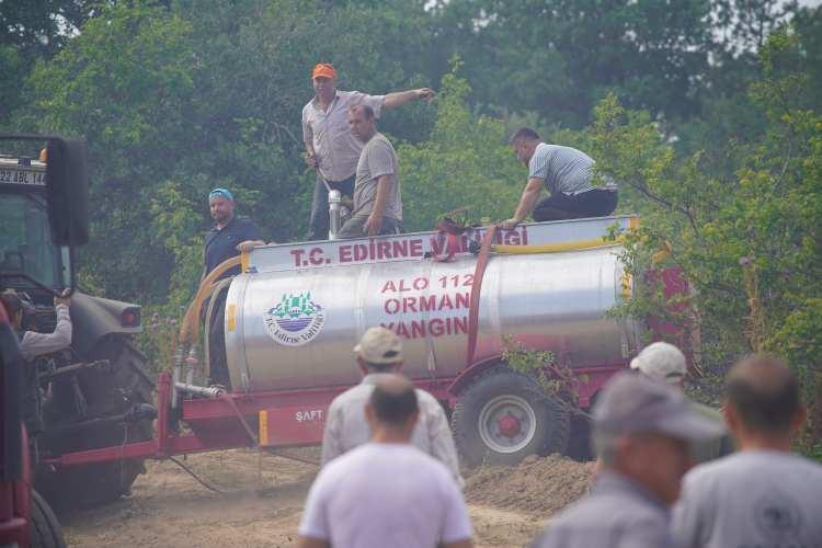Gaziantep Büyükşehir'den Nurdağı'nda çıkan orman yangınına müdahale