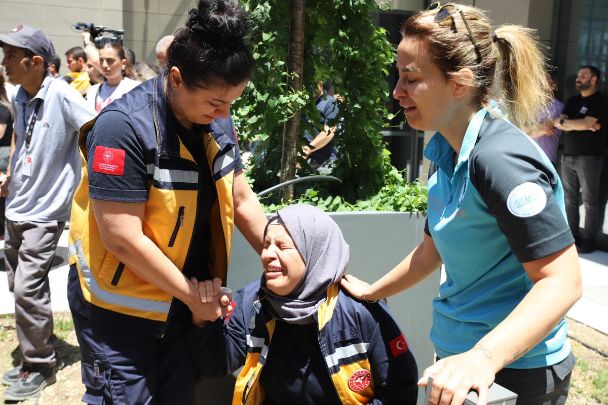 Gaziantep'te kazada ölen anne ve 2 çocuğuna tören