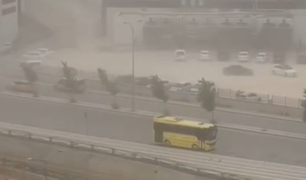 Gaziantep'te şiddetli fırtına: Ağaçlar devrildi, araçlar zarar gördü