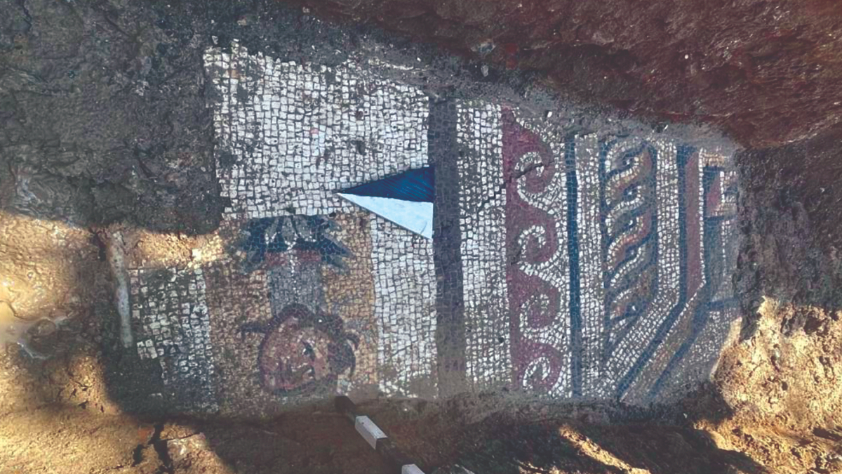 Kahramanmaraş'ta Altyapı Çalışmasında 1500 Yıllık Mozaik Bulundu