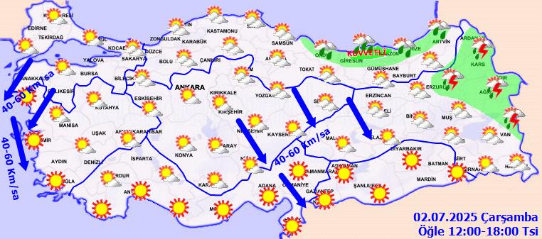 Meteoroloji'den 4 ilde sarı alarm! Kuvvetli sağanak ve fırtına geliyor
