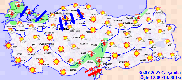 Meteoroloji'den Sağanak Müjdesi: İstanbul ve Diğer İllerde Yağış Bekleniyor