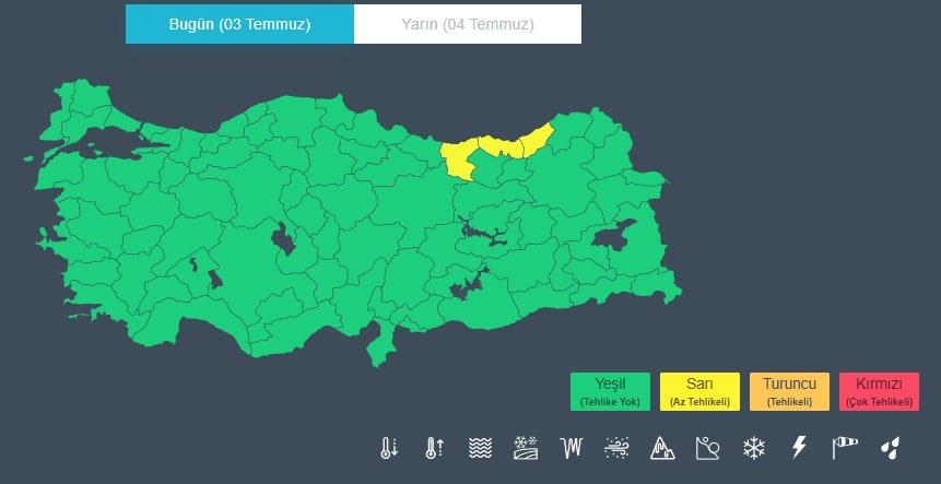 Meteoroloji'den Üç Kente Son Dakika Uyarısı