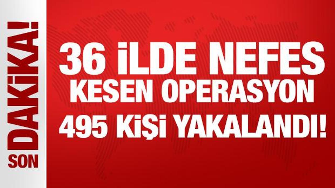 36 İlde Göçmen Kaçakçılığına Yönelik Operasyon: 495 Kişi Yakalandı
