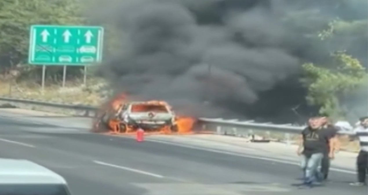 Adana Pozantı'da Otomobil Kaynaklı Orman Yangını