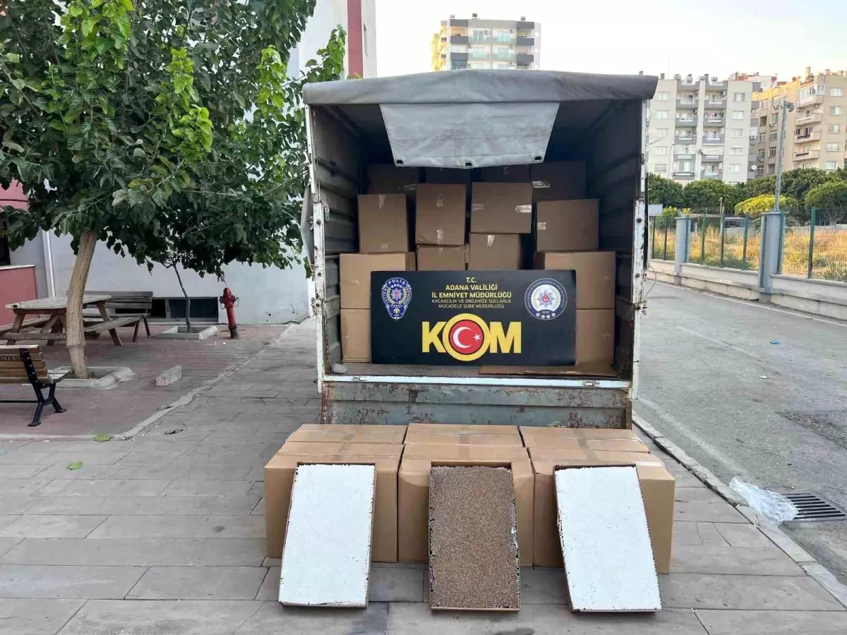Adana'da 1.65 Milyon Kaçak Sigara Operasyonu