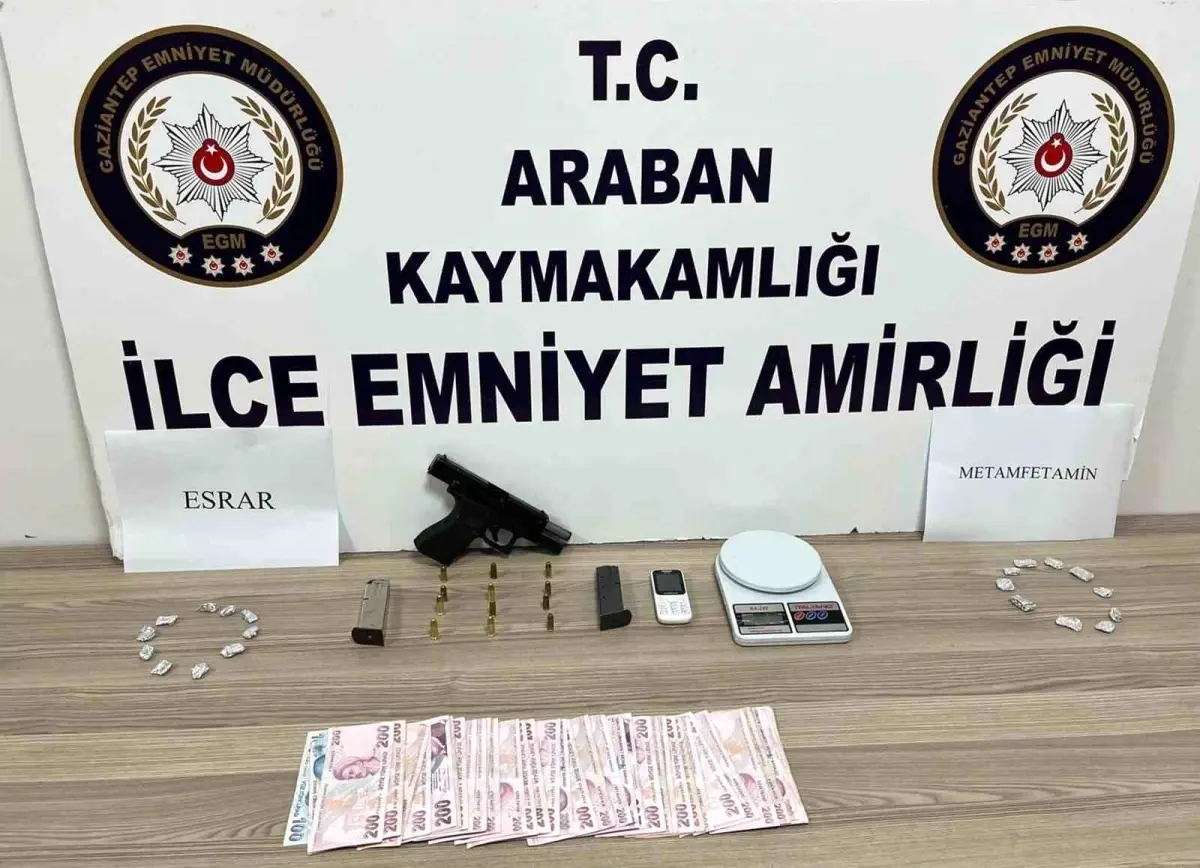 Gaziantep Araban'da Düzenlenen Uyuşturucu Operasyonunda 1 Şüpheli Yakalandı