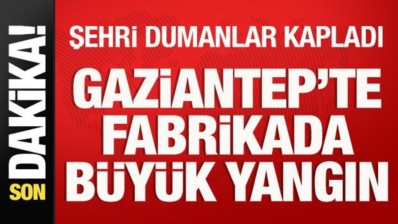 Gaziantep'te Geri Dönüşüm Tesisinde Büyük Yangın
