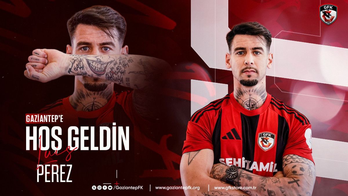 Luis Perez resmen Gaziantep FK'da