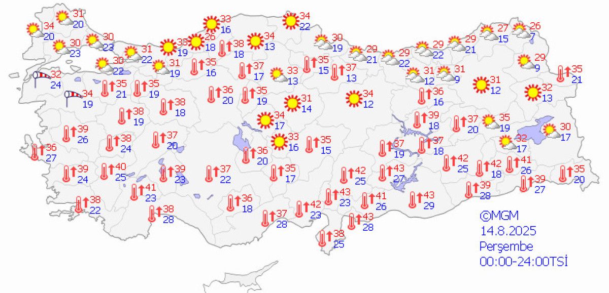 Meteoroloji'den 11 İlde Sarı Kodlu Fırtına Uyarısı