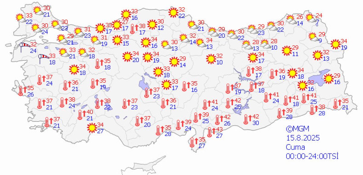 Meteoroloji'den 11 İlde Sarı Kodlu Fırtına Uyarısı