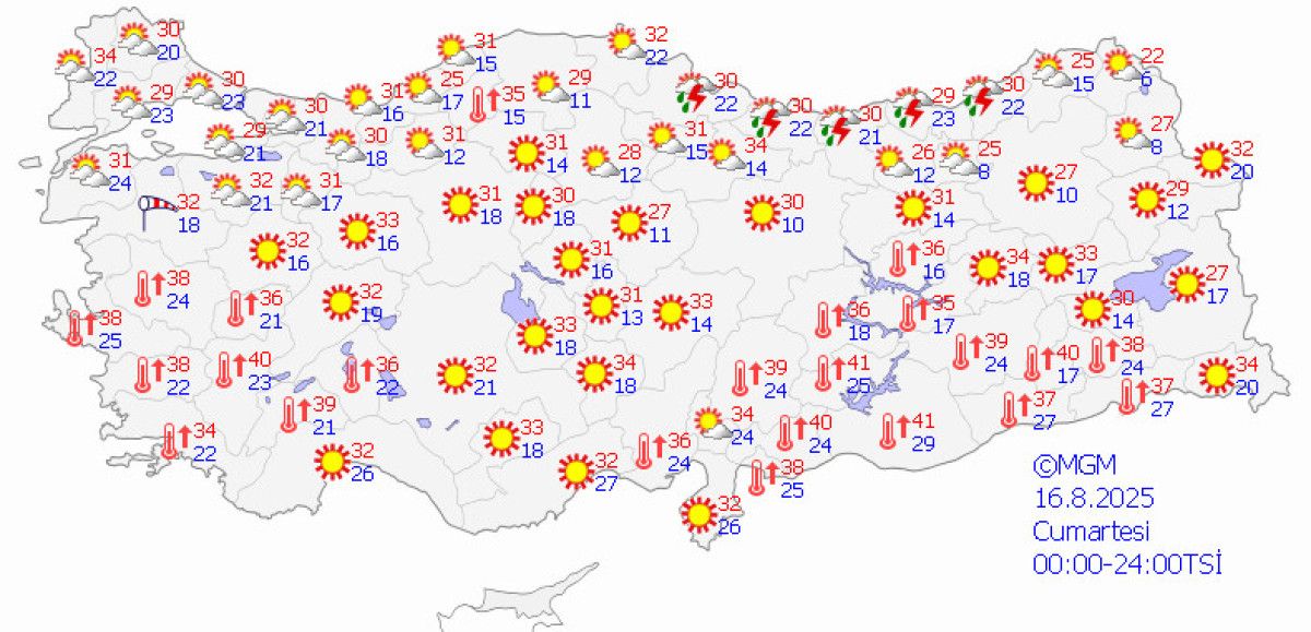 Meteoroloji'den 11 İlde Sarı Kodlu Fırtına Uyarısı