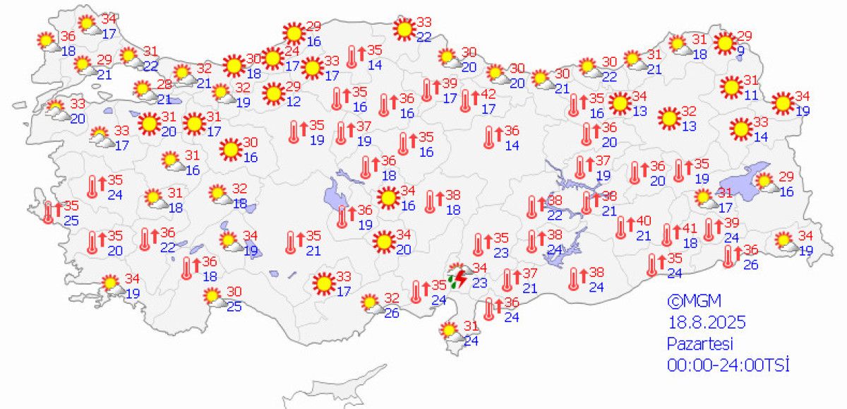 Meteoroloji'den 11 İlde Sarı Kodlu Fırtına Uyarısı