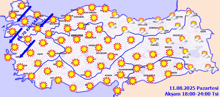 Meteoroloji'den Kavurucu Sıcaklar ve Fırtına Uyarısı