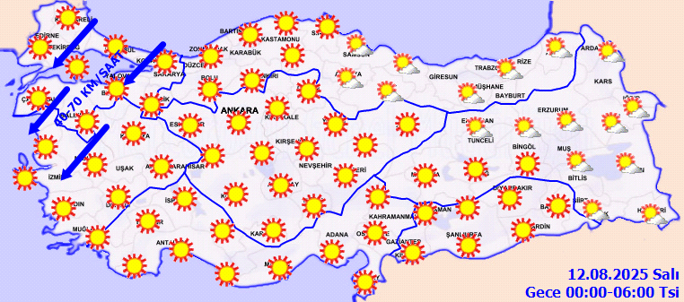 Meteoroloji'den Kavurucu Sıcaklar ve Fırtına Uyarısı