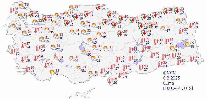 Meteoroloji'den Sağanak Yağış ve Fırtına Uyarısı