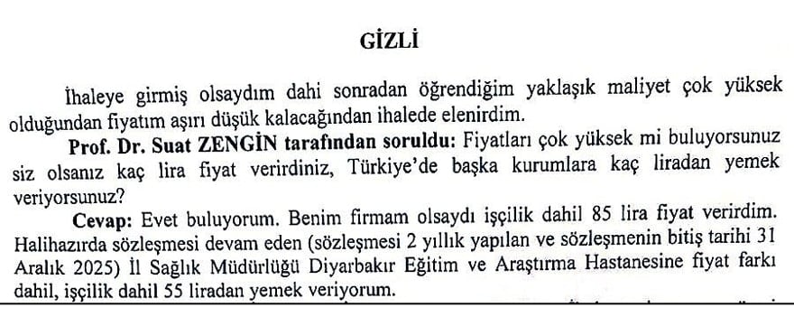 Yemek İhalesinde Adalet Torpili ve Kamu Zararı Skandalı