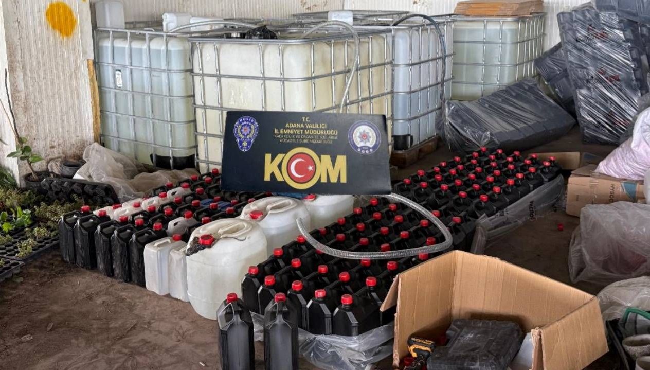 Adana'da Büyük Sahte İçki Operasyonu: 7 Kişi Tutuklandı