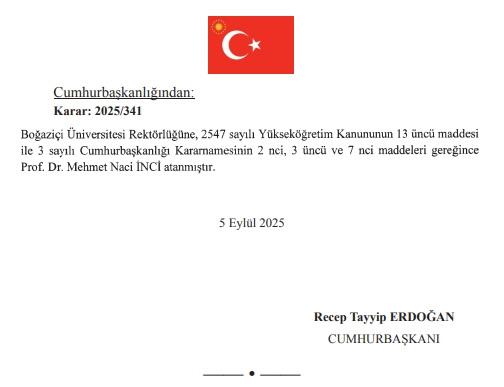 Cumhurbaşkanı Erdoğan'dan Kritik Üniversite ve Kurum Atamalarıyla İlgili Son Dakika Haberleri