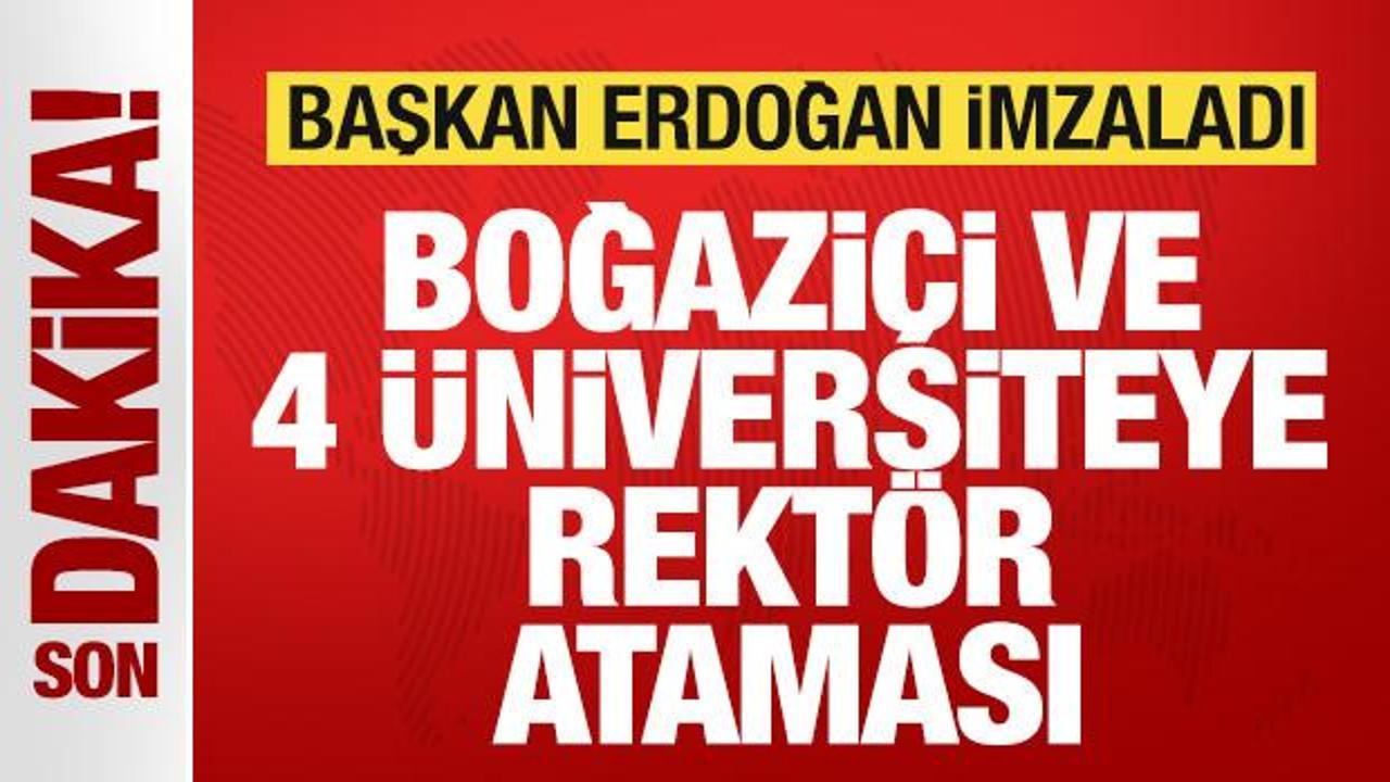 Cumhurbaşkanı Erdoğan'dan Kritik Üniversite ve Kurum Atamalarıyla İlgili Son Dakika Haberleri