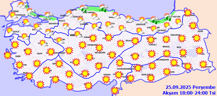 Meteoroloji Genel Müdürlüğü'nden İstanbul ve Çevresi İçin Sağanak Yağış Uyarısı ve Ani Sıcaklık Düşüşü