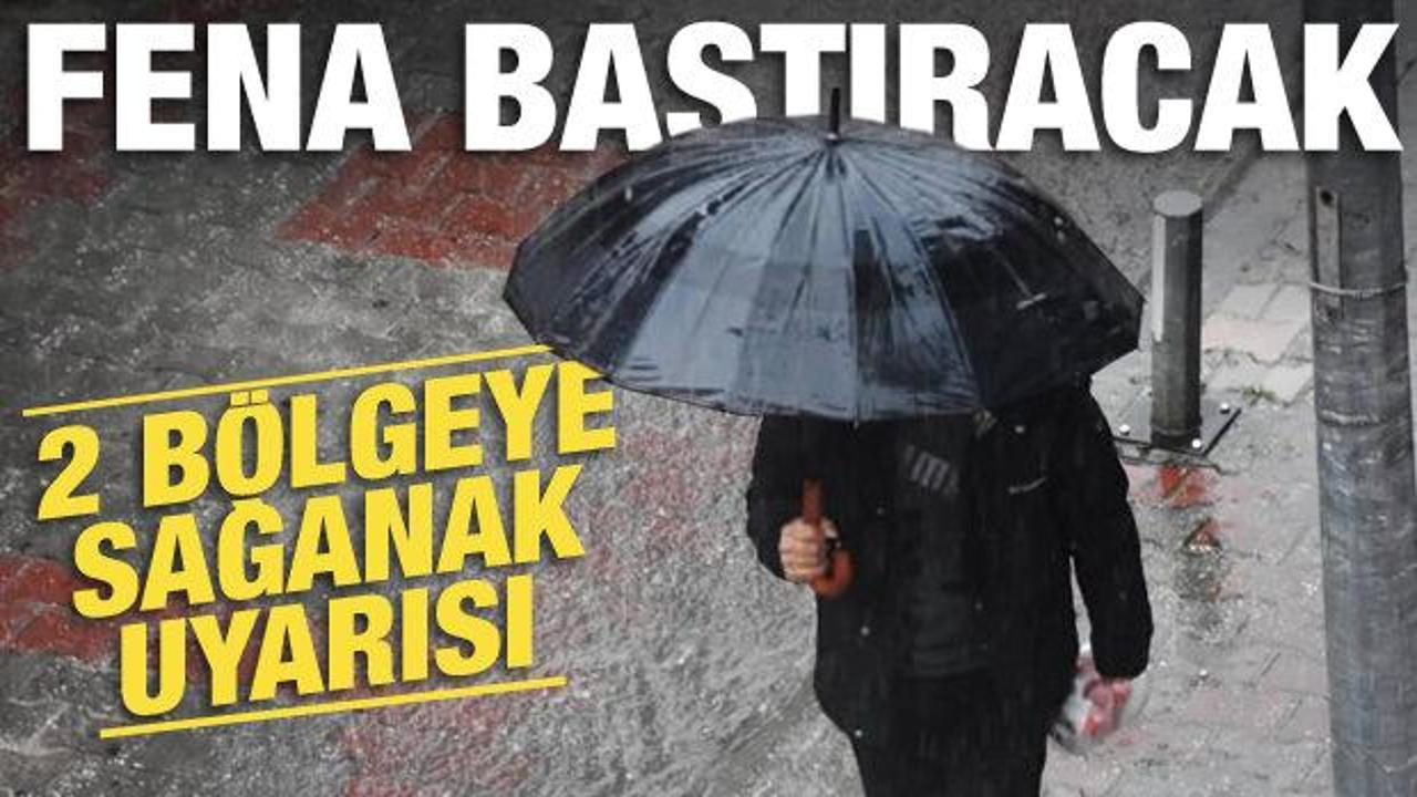 Meteoroloji İller Bazında Açıklama Yaptı: 2 Bölge İçin Sağanak Yağış Uyarısı