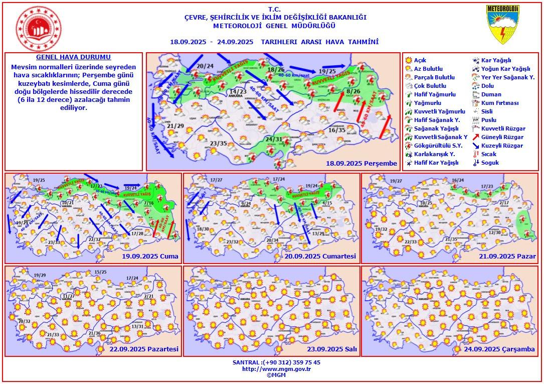Meteoroloji'den 11 kente son dakika uyarısı! Meteoroloji'den 11 kente son dakika uyarısı!
