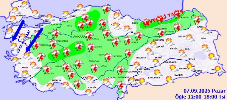Meteoroloji'den dört kente son dakika uyarısı! Yeni harita yayımlandı