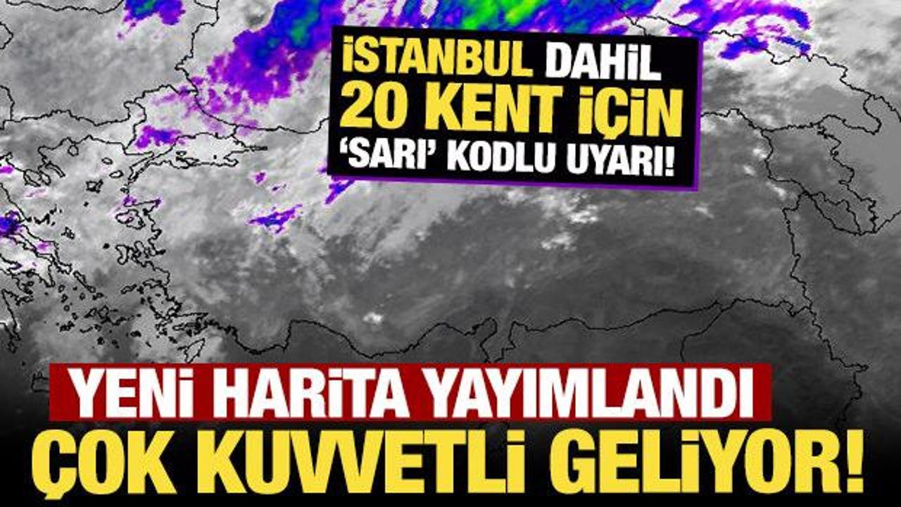 Meteoroloji'den Kritik Uyarı: İstanbul ve 20 Kent İçin 'Sarı' Kodlu Sağanak Alarmı