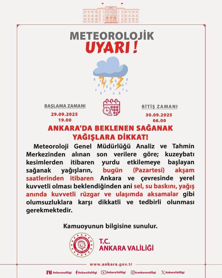 Meteoroloji'den Kritik Uyarı: İstanbul ve 20 Kent İçin 'Sarı' Kodlu Sağanak Alarmı