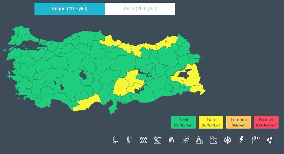 Meteoroloji'den Sıcaklık Düşüşü ve 13 İle Sarı Kodlu Fırtına Uyarısı