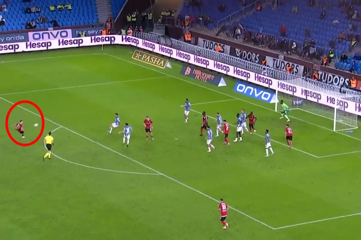 Rodrigues'ten muhteşem gol! Andre Onana bakakaldı