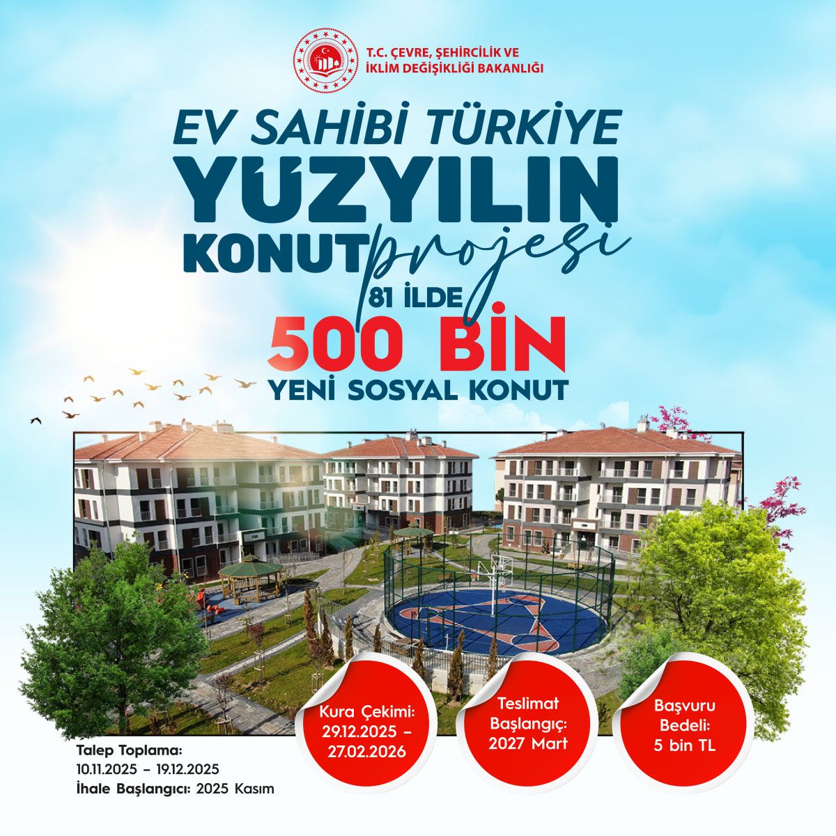 2025 Yılında TOKİ Sosyal Konut Projesi: İstanbul ve Anadolu'da 500 Bin Konut Fiyatları ve Taksitli Ödeme Planları