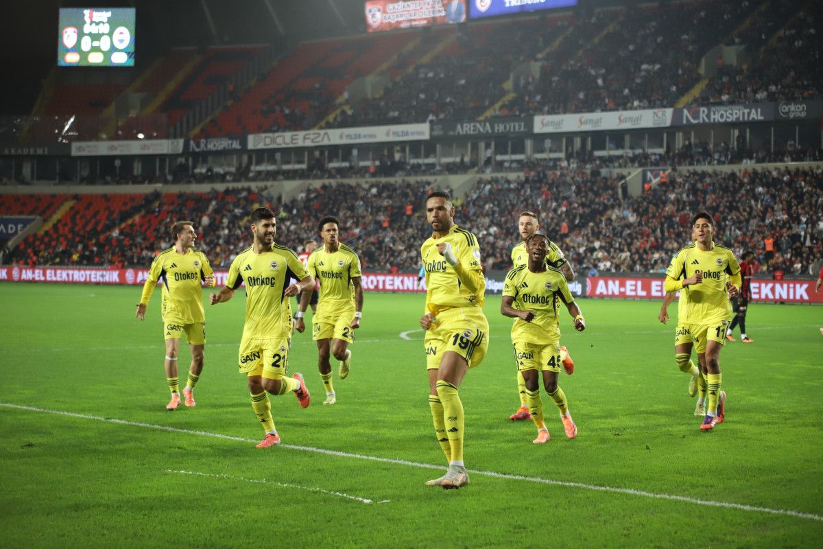 Fenerbahçe, Gaziantep FK'yı art arda 10. kez mağlup etti