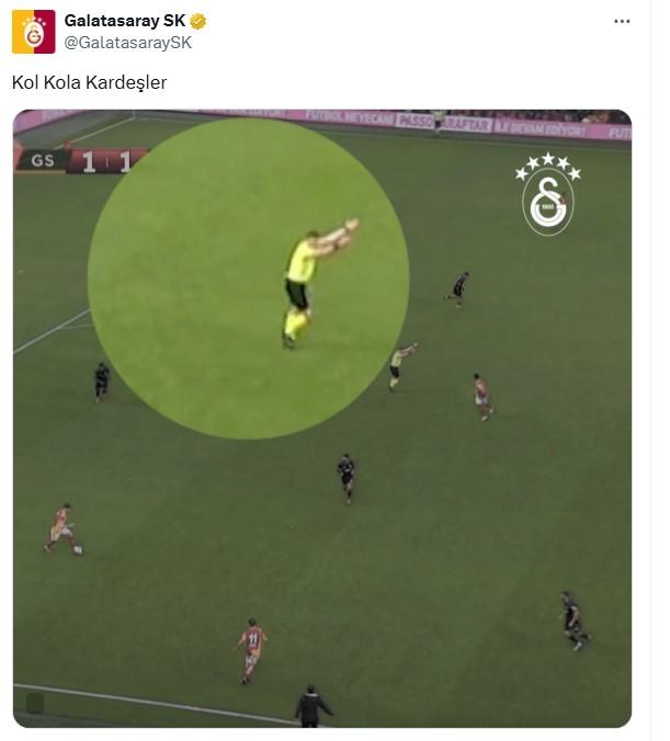 Galatasaray'dan maç sonu olay paylaşım