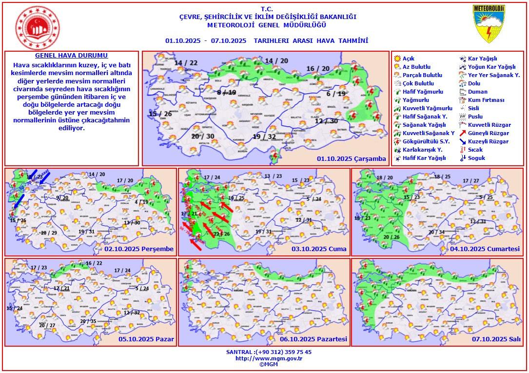 Meteoroloji genel müdürlüğünden kritik uyarı: Üç bölge için sağanak yağış beklentisi