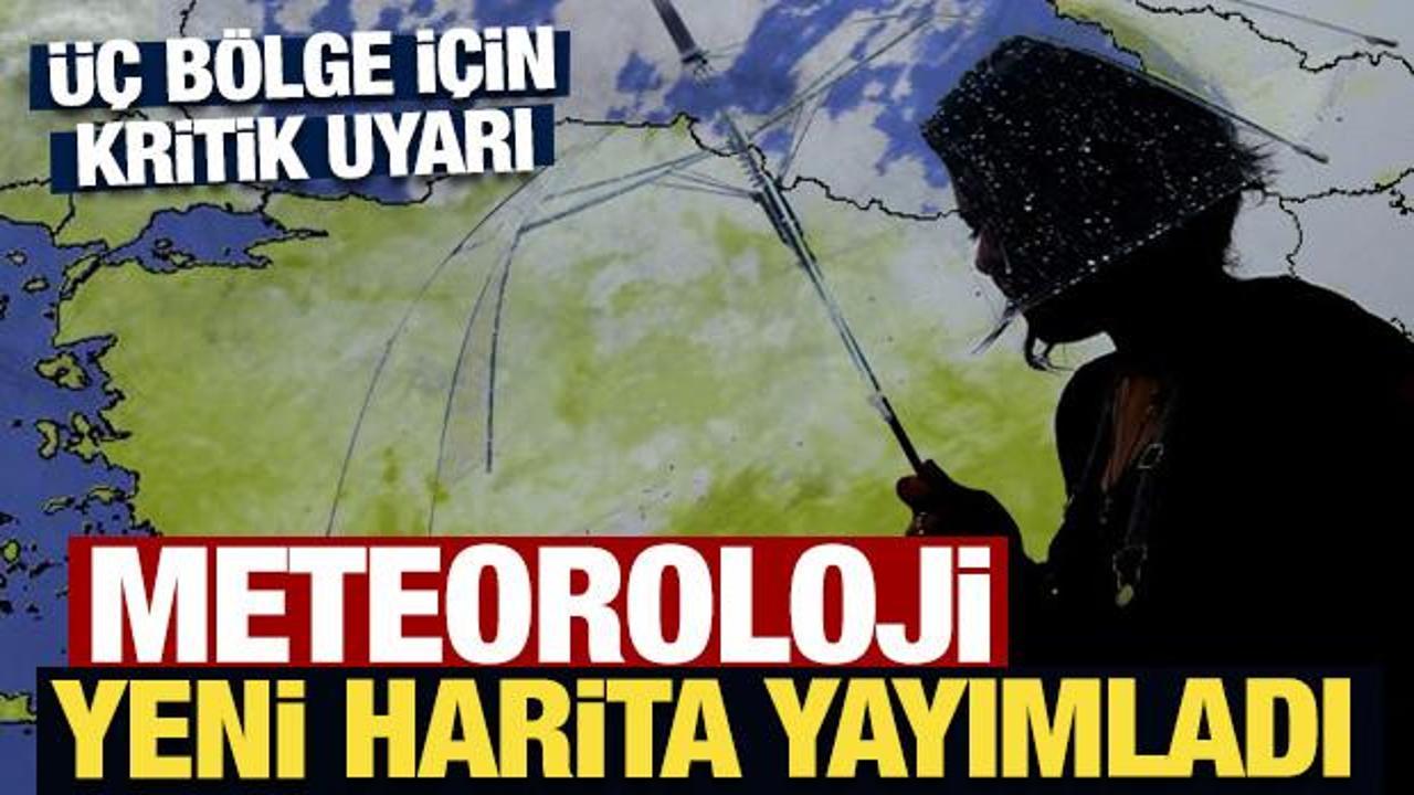 Meteoroloji genel müdürlüğünden kritik uyarı: Üç bölge için sağanak yağış beklentisi