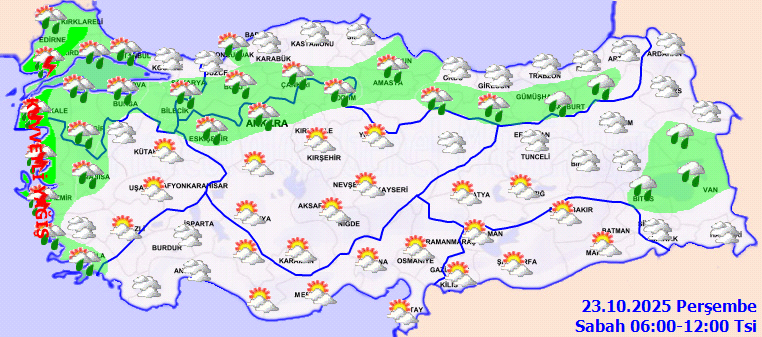 Meteoroloji'den kuvvetli sağanak uyarısı: 7 il için sarı uyarı verildi