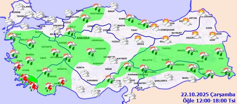Meteoroloji'den son dakika sağanak yağış uyarısı! Sarı kodlu uyarı geldi