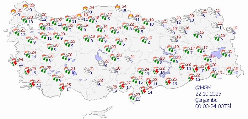 Meteoroloji'den son dakika sağanak yağış uyarısı! Sarı kodlu uyarı geldi
