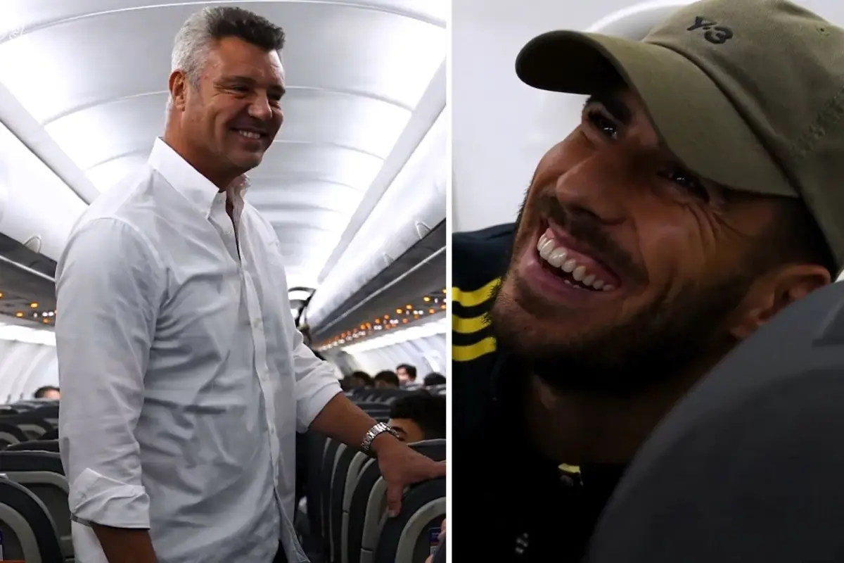 Sadettin Saran takım uçağında! Asensio ile arasında geçen diyaloğa beğeni yağıyor