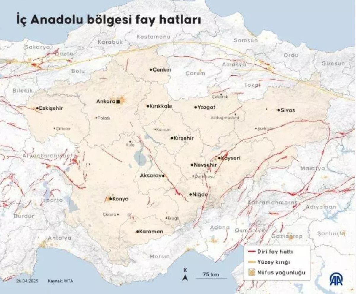Türkiye'nin en tehlikeli fay hatları açıklandı: 45 il risk altında