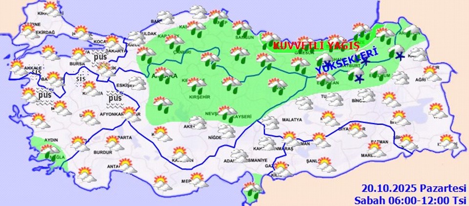 Yeni Haftada Kış Havası Etkisini Gösteriyor: Kar, Yağmur ve Sis Bekleniyor