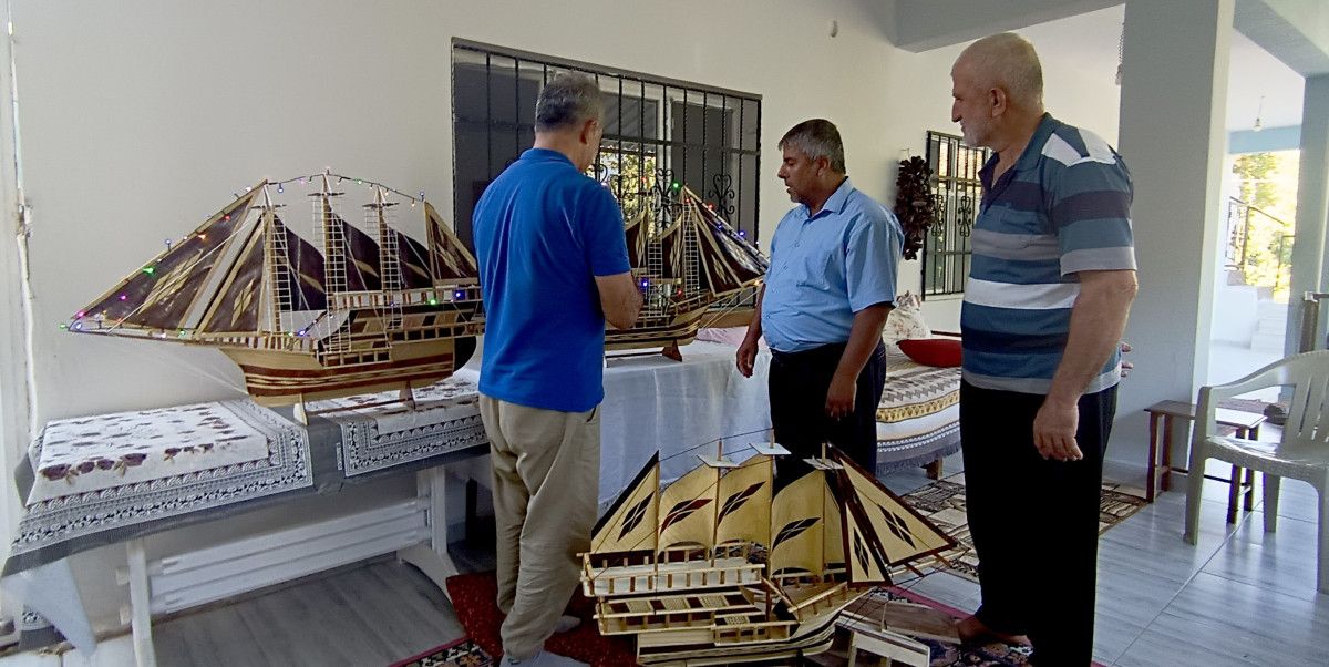 Gaziantep'te Atölye Kurarak Maket Gemi Yapımına Yeniden Başlayan Hakkı Ünal